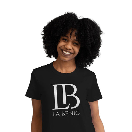 CAMISA PRETA LA BENIG MONOGRAMA LB